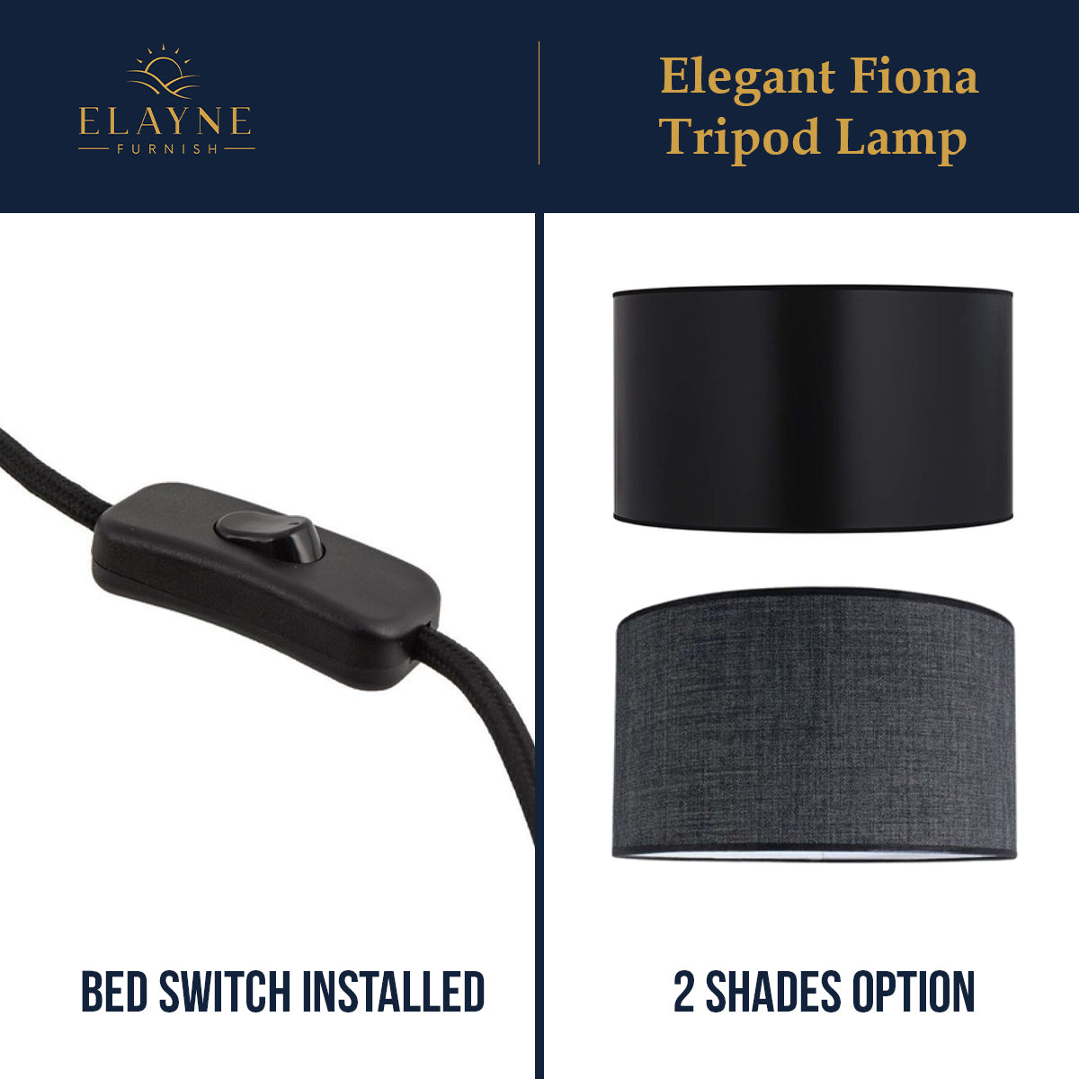 Elegant Fiona Tripod Lamp