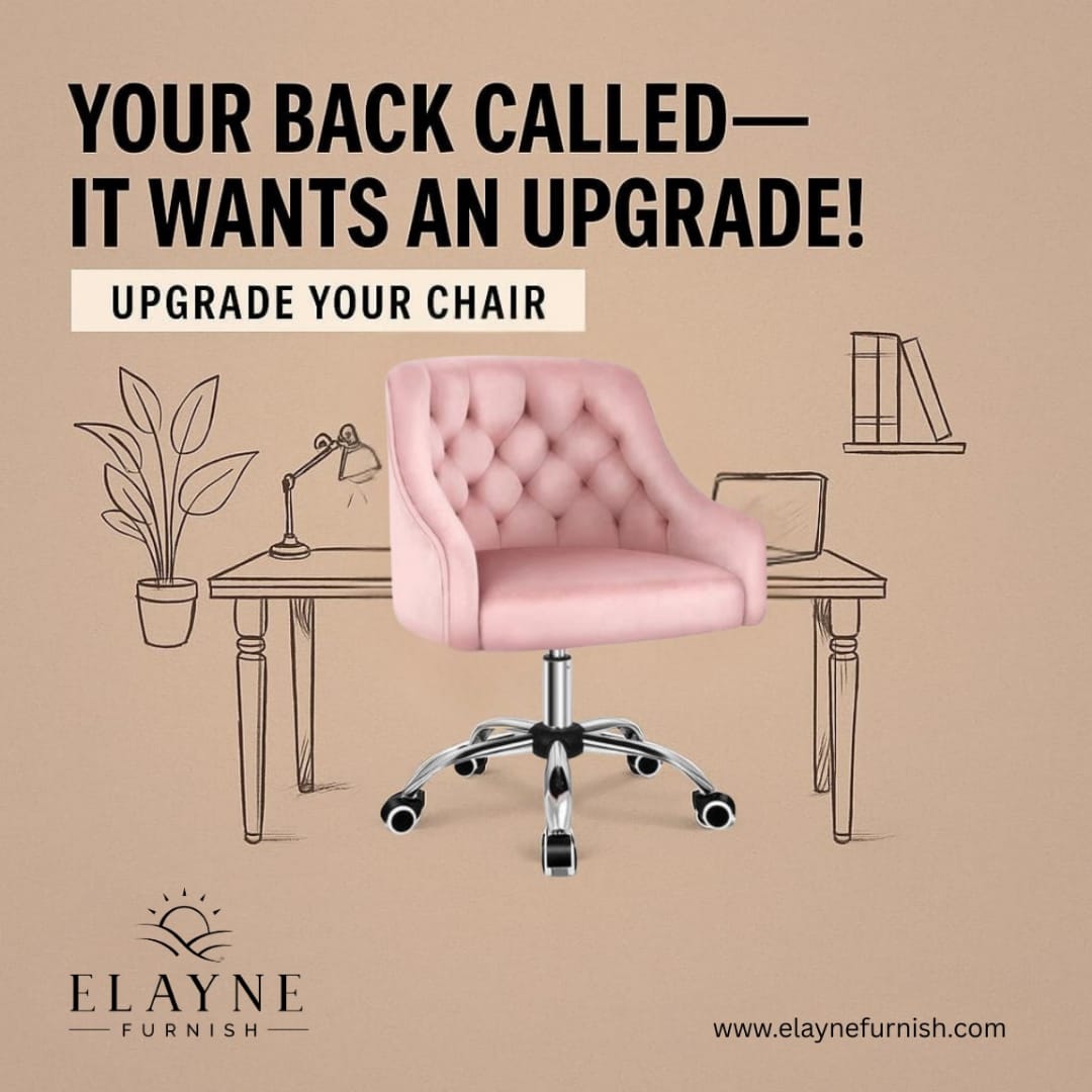 Elayne Blush – 360° Degree Swivel Chair | Elayne Furnish