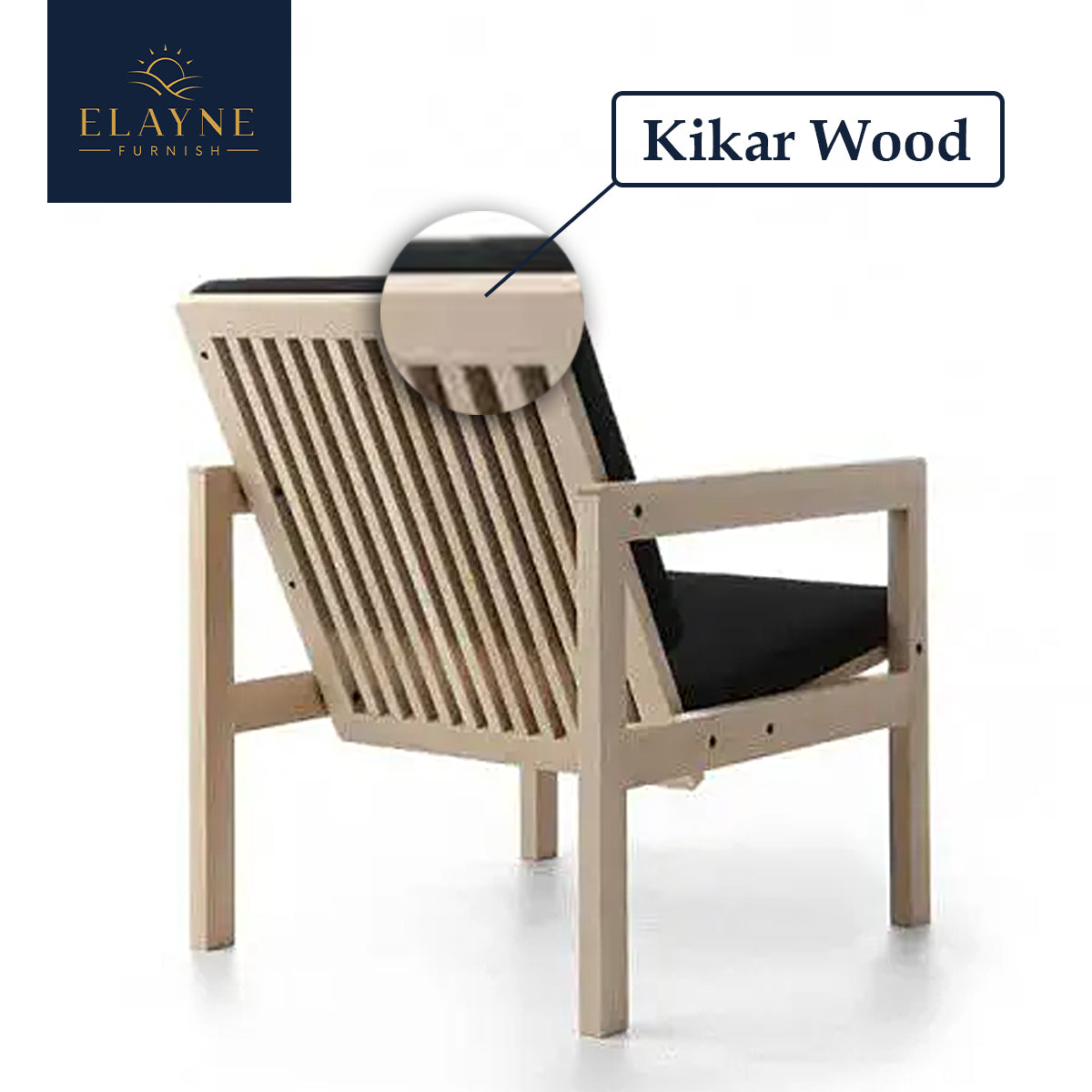 Kikar Wood Lounge Chair