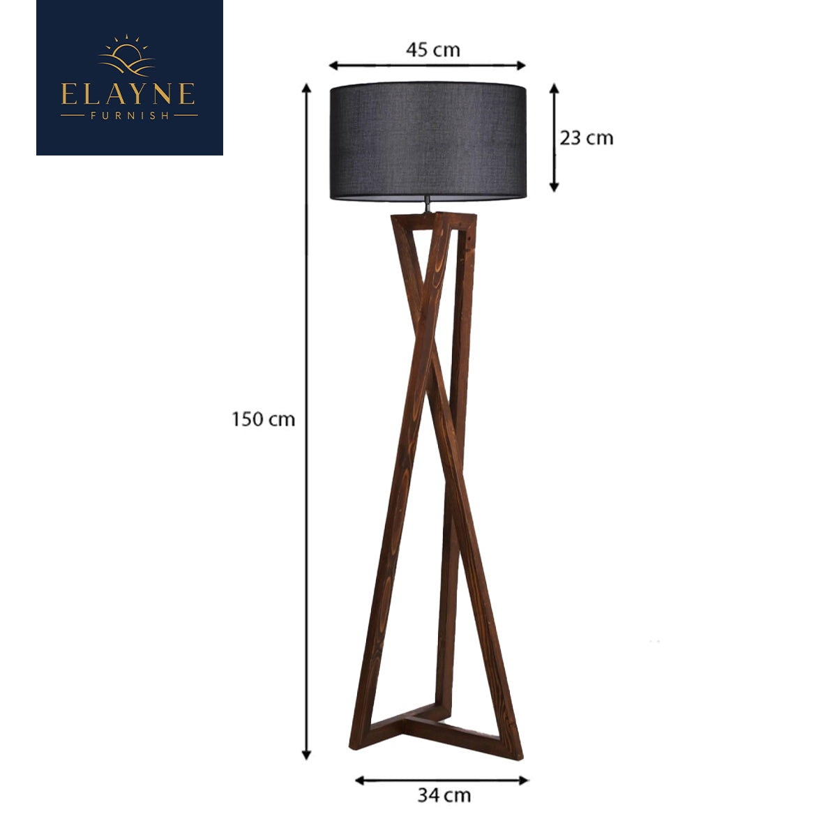 Elegant Fiona Tripod Lamp
